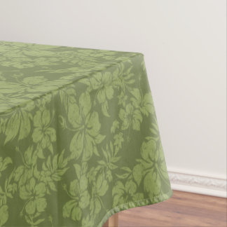 Hibiscus Pareau Distressed Hawaiian Tablecloth