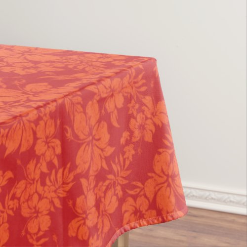 Hibiscus Pareau Distressed Hawaiian Tablecloth