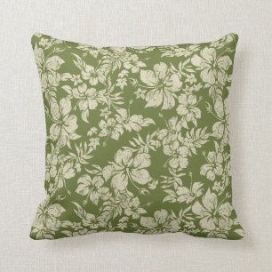 Hibiscus Pareau Hawaiian Decorative Pillows