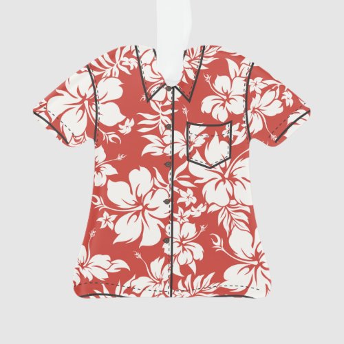 Hibiscus Pareau Hawaiian Floral Aloha Shirt Ornament