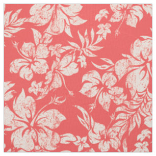 Hibiscus Pareau Hawaiian Floral Aloha Shirt Print Fabric