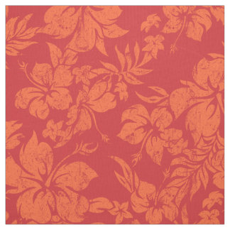 Hibiscus Pareau Hawaiian Floral Aloha Shirt Print Fabric