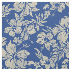 Hibiscus Pareau Hawaiian Floral Aloha Shirt Print Fabric