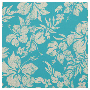 Hibiscus Pareau Hawaiian Floral Aloha Shirt Print Fabric