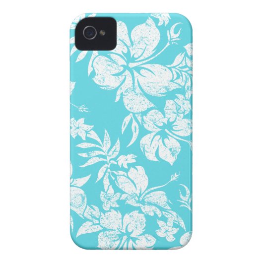 Hibiscus Pareau Hawaiian iPhone 4 Cases (Back)