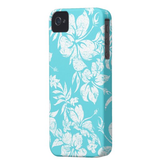 Hibiscus Pareau Hawaiian iPhone 4 Cases (Back Left)