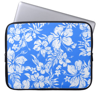 Hibiscus Pareau Hawaiian Neoprene Wetsuit Laptop Sleeve