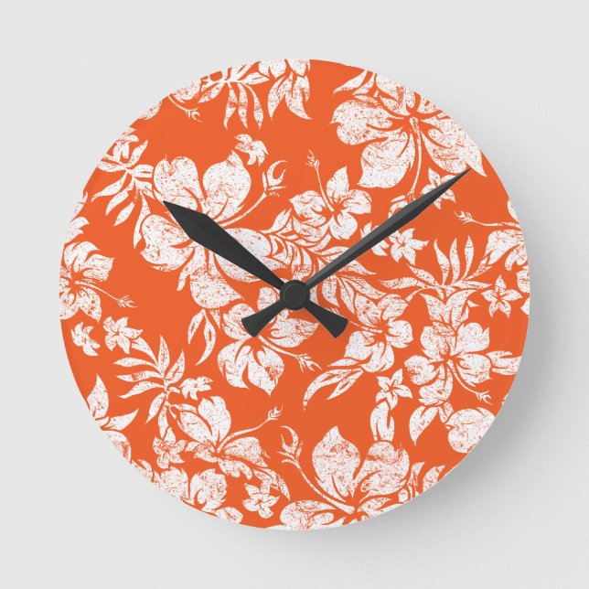 Hibiscus Pareau Hawaiian Wall Clocks (Front)