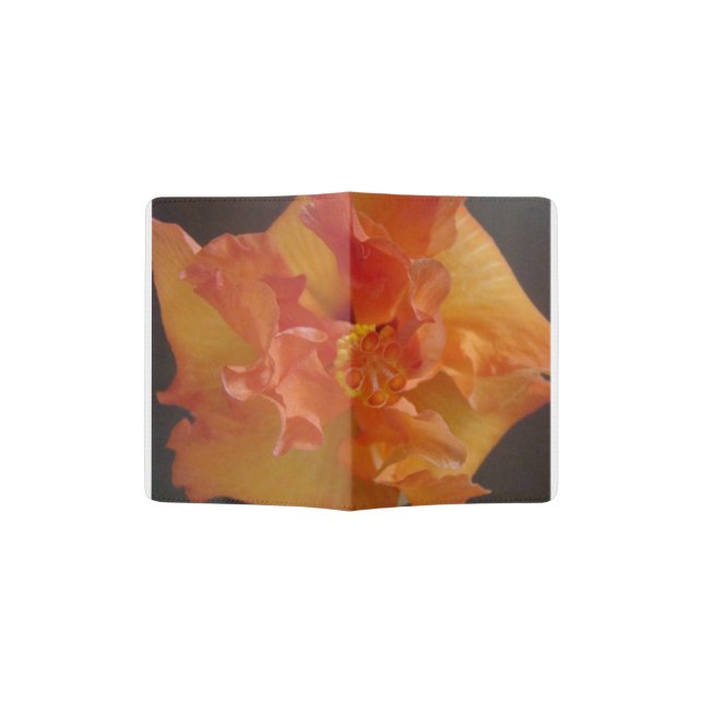 Hibiscus Passport Holder (Opened)
