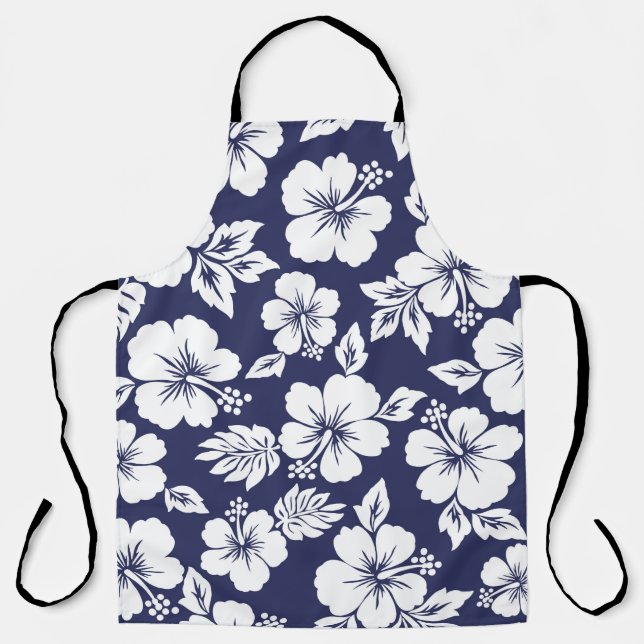 Hibiscus pattern apron (Front)