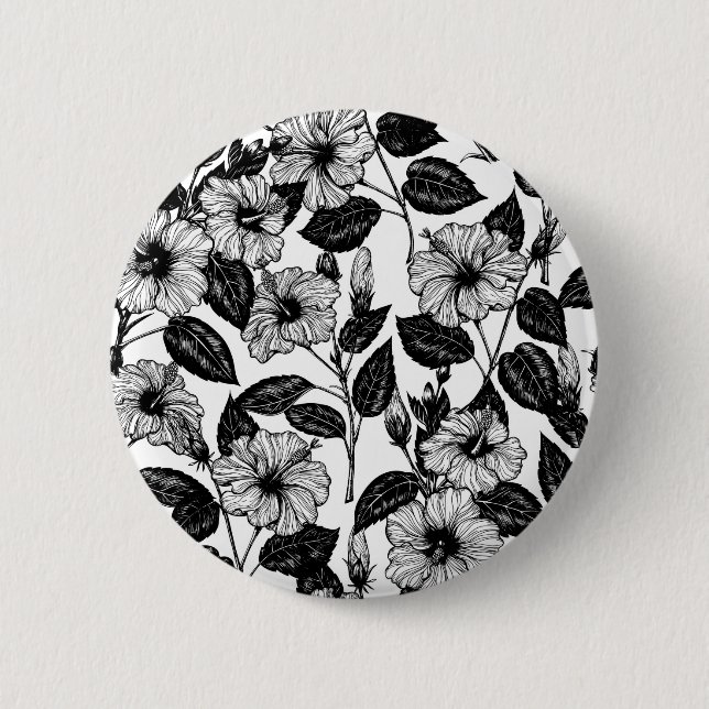 Hibiscus pattern button (Front)
