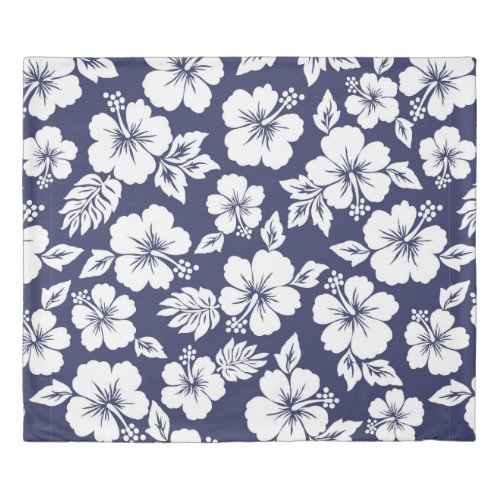 Hibiscus pattern duvet cover