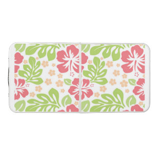 hibiscus-pattern-pink beer pong table