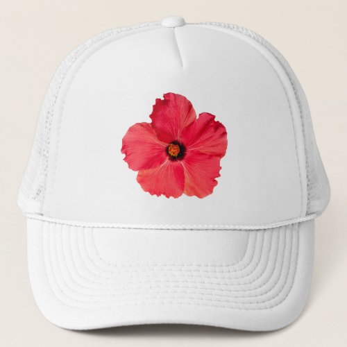 Hibiscus _ Personalized Tropical Hot Pink Flower Trucker Hat