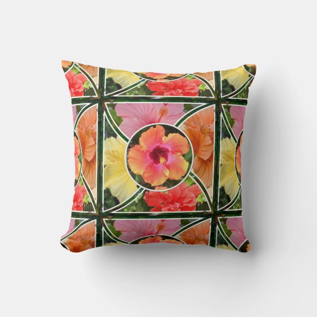 Hibiscus Pillow (Front)