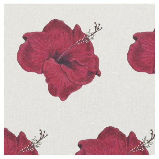 Hibiscus Print Fabric
