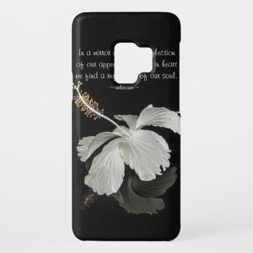 Hibiscus Reflection With Quote Droid RAZR Case