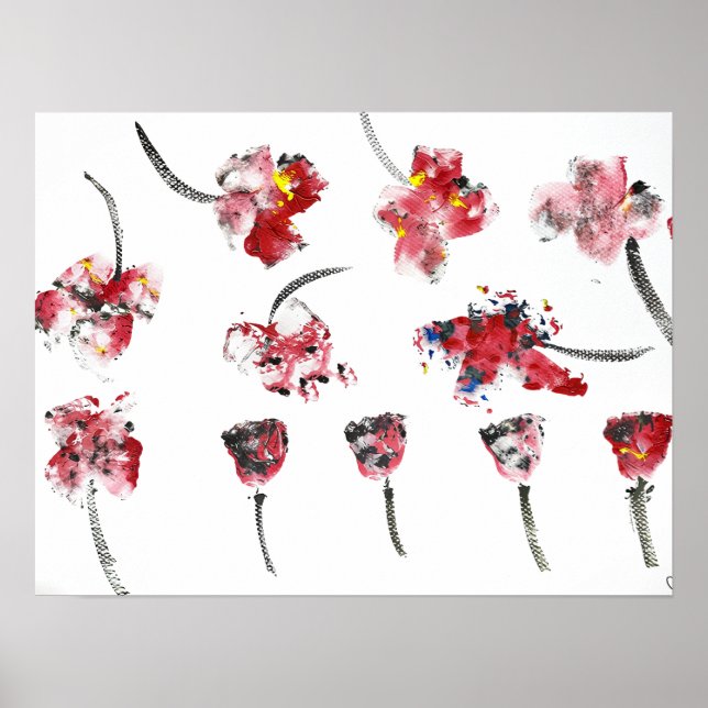 Hibiscus & Roses Poster (Front)