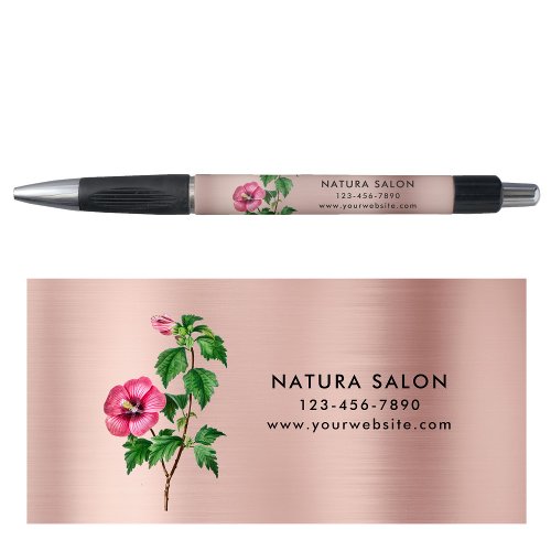 Hibiscus Salon Business Promotional Rose Gold  Pen