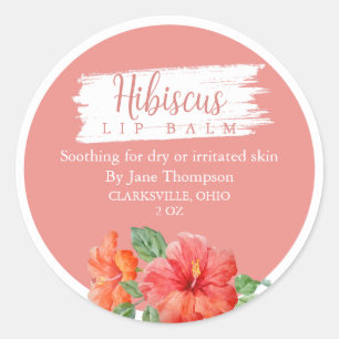 Hibiscus Salve / balm / Soap Label