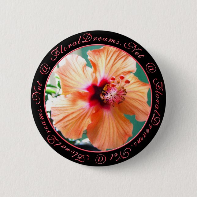 Hibiscus Sensation Button (Front)