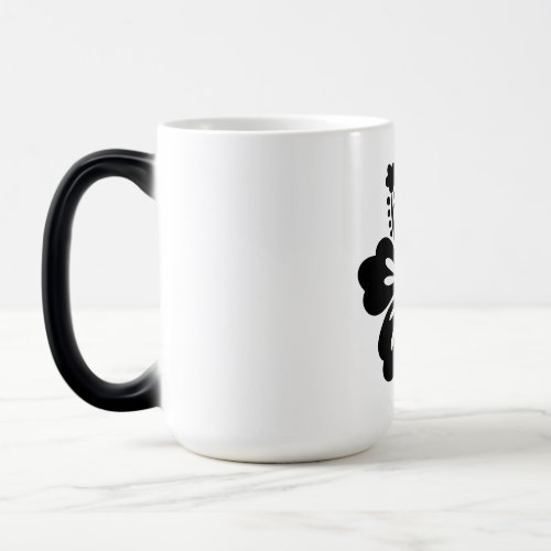 Hibiscus silhouette magic mug