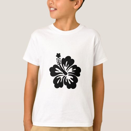 Hibiscus silhouette T_Shirt