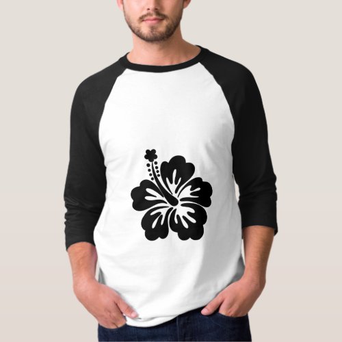 Hibiscus silhouette T_Shirt