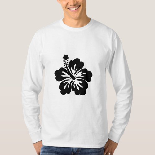 Hibiscus silhouette T_Shirt