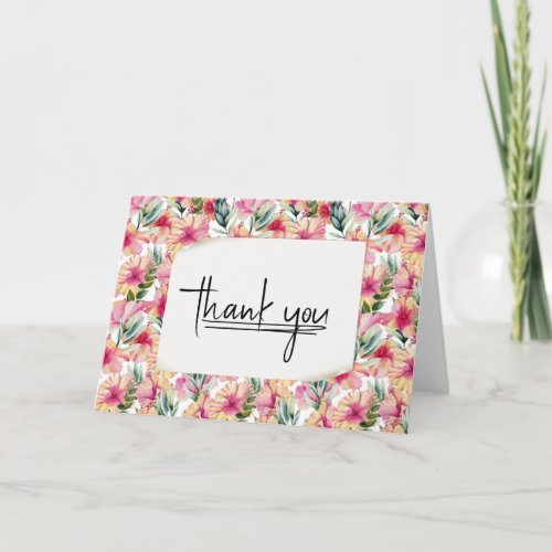 Hibiscus Thank You Card