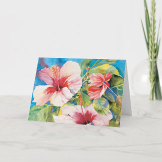 Hibiscus Triad Card