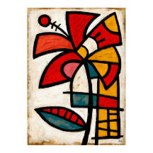 Hibiscus Tribal Abstraction
