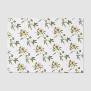 Hibiscus trionum Flower Pattern Tissue Paper