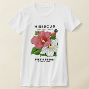 Hibiscus Vintage Seed Packet T-Shirt
