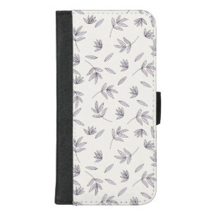 Hibiscus Watercolor Botanical Blooming Seamless iPhone 8/7 Plus Wallet Case