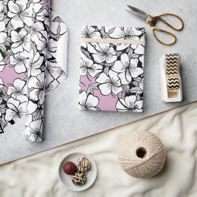 Hibiscus Wrapping Paper (Crafts)