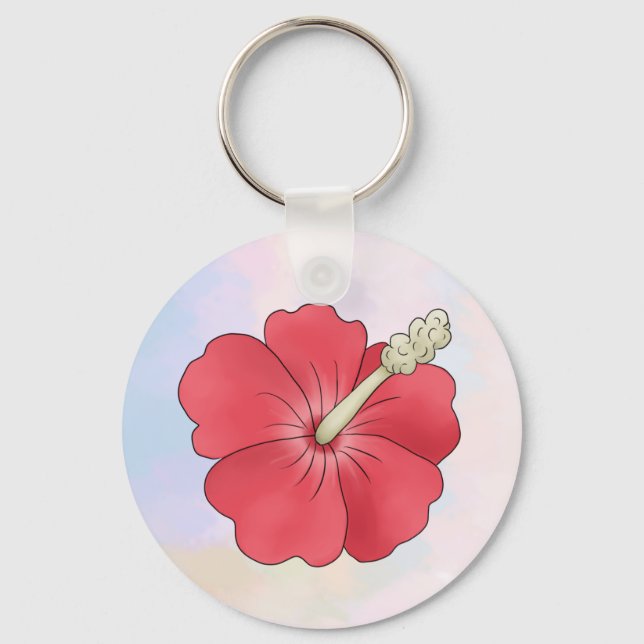 Hibiskus  keychain (Front)