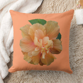 Hibscus Flower Throw Pillow