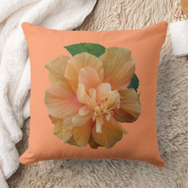 Hibscus Flower Throw Pillow (Blanket)