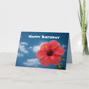 Hibuscus in Paradise Birthday Card