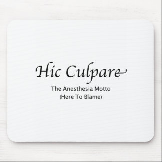 Hic Culpare -- Explained Mouse Pad