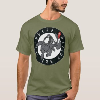 Hiccup And Toothless Runic Icon T-shirt by howtotrainyourdragon at Zazzle