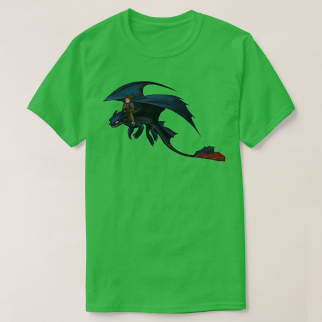 hiccup and toothless T-Shirt (Design Front)