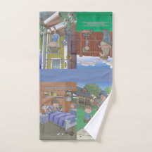 HIccup Book hand towel - 4 pictures