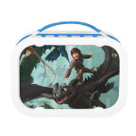 Hiccup Riding Toothless &quot;Dragon Rider&quot; Scene Lunch Box