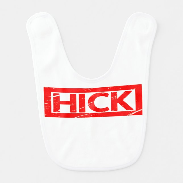 Hick Stamp Baby Bib (Front)
