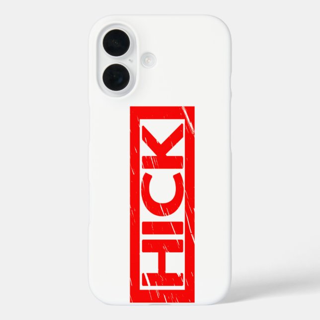 Hick Stamp Case-Mate iPhone Case (Back)