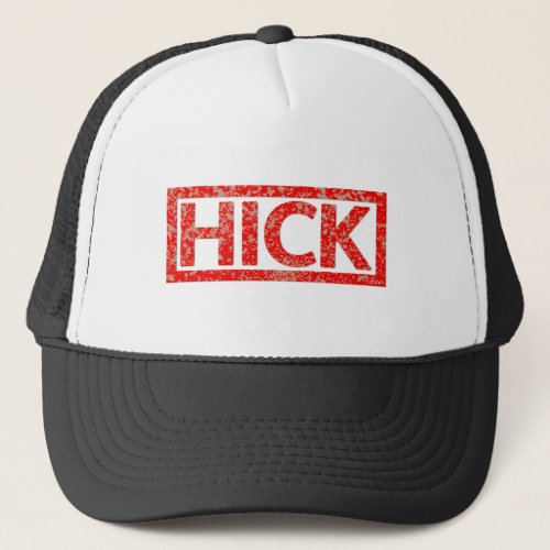 Hick Stamp Trucker Hat