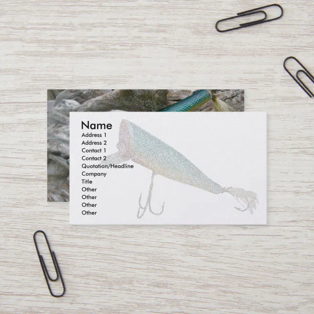 Hickey Do Fishing Lure Business Card Zazzle