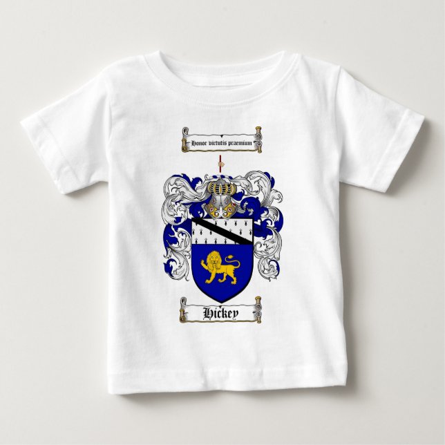 HICKEY FAMILY CREST -  HICKEY COAT OF ARMS BABY T-Shirt (Front)